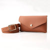 Fashion Women’s Pu Leather Waist Belt Bag With Alloy Pin Buckle Mini Phone And Key Pouch
