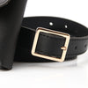 Fashion Women’s Pu Leather Waist Belt Bag With Alloy Pin Buckle Mini Phone And Key Pouch