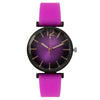 Fashion Women's Quartz Watch Alloy Case Imitation Leather Strap Stainless Steel Buckle Round Dial