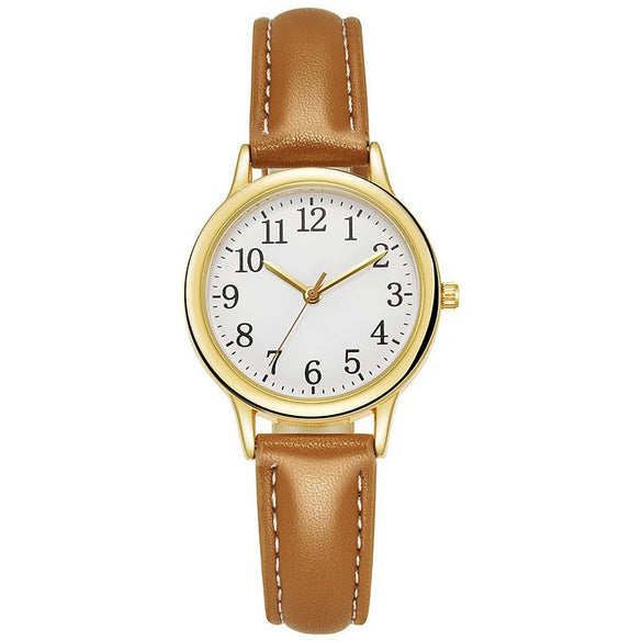 Fashion Women's Quartz Watch Alloy Strap Stainless Steel Clasp Round Dial