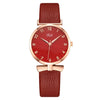Fashion Women's Quartz Watch With Alloy Case Imitation Leather Strap And Round Dial