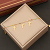 Fashion Women's Stainless Steel Butterfly Heart Insects Star Electroplated Bracelet