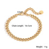 Fashion Women's Stainless Steel Geometric Bracelet With Microsetting