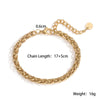 Fashion Women's Stainless Steel Geometric Bracelet With Microsetting