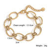 Fashion Women's Stainless Steel Geometric Bracelet With Microsetting