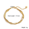 Fashion Women's Stainless Steel Geometric Bracelet With Microsetting