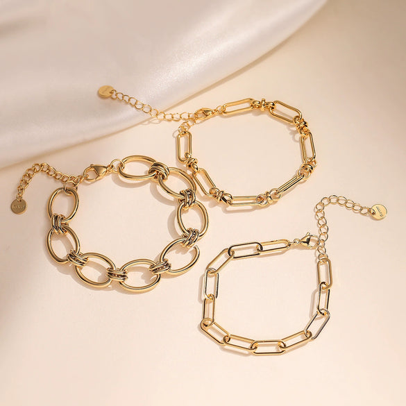 Fashion Women's Stainless Steel Geometric Bracelet With Microsetting