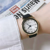 Fashion Women's Watch Alloy Case Ordinary Glass Mirror Leather Belt Casual Style