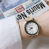 Fashion Women's Watch Alloy Case Ordinary Glass Mirror Leather Belt Casual Style