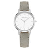 Fashion Women's Watch With Roman Pattern Leather Strap Metal Case And Round Dial