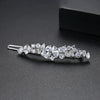 Fashion Zircon Copper Hairpin Geometric Side Clip For Women Bridal Hair Accessory Gift