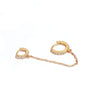 Fashion  Zircon Round Ear Buckle  Creative  Pierced Earrings