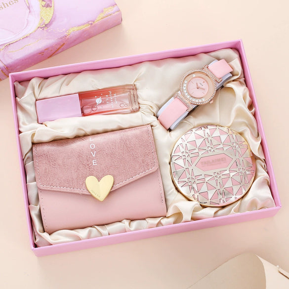 Fashionable Allmatch Gift Box With Alloy Items For Girls