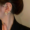 Fashionable Alloy Butterfly And Bow Ear Clips For Women With Diamond Treatment Process
