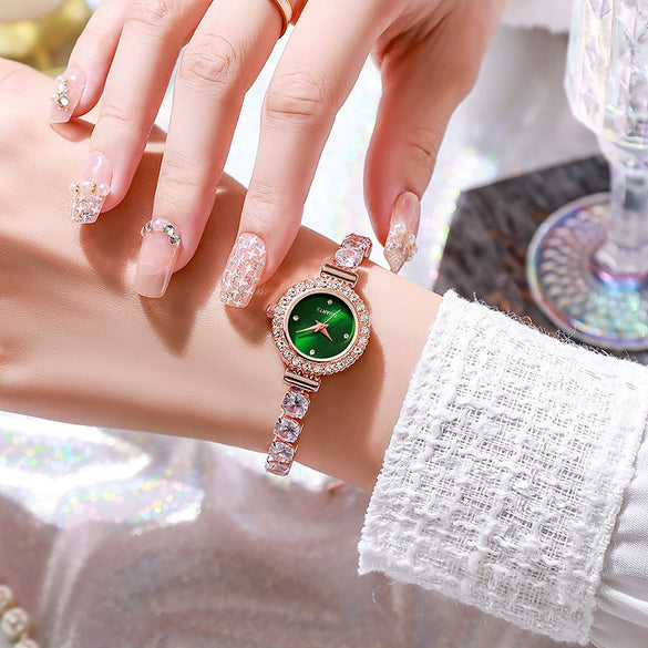 Fashionable Alloy Square Dial Quartz Women's Bracelet Watch
