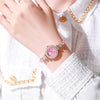 Fashionable Alloy Square Dial Quartz Women's Bracelet Watch