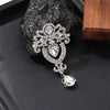 Fashionable Brooch For Men And Women Alloy Material With Crown Shaped Design And Diamond Inlaid Processing
