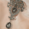 Fashionable Brooch For Men And Women Alloy Material With Crown Shaped Design And Diamond Inlaid Processing