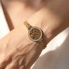 Fashionable Diamondencrusted Tree Of Life Bracelet Unisex Stainless Steel 18K Gold Plated Geometric Simple Style Jewelry
