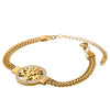 Fashionable Diamondencrusted Tree Of Life Bracelet Unisex Stainless Steel 18K Gold Plated Geometric Simple Style Jewelry