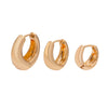 Fashionable Geometric Metal Women's Ushaped Earrings With Diamond Drop And Electroplating
