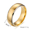 Fashionable Geometric Twotone 18K Gold Electroplated Stainless Steel Ring For Men And Women