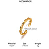 Fashionable Goldplated Copper Evil Eye Ring With Blue Zircon Design Adjustable Open Band Unisex Statement Jewelry