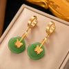 Fashionable High End Light Luxury Stainless Steel Earrings For Women With Geometric Design And Electroplating