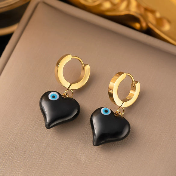 Fashionable High End Light Luxury Stainless Steel Earrings For Women With Geometric Design And Electroplating