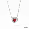 Fashionable High End Zircon And Diamond Love Adjustable Lace Clavicle Stainless Steel Necklace With Rhombus Styling And Electroplating Treatment