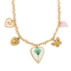 Fashionable Joker Jewelry Stainless Steel Heart Shape Pendant Necklace With 18K Gold Plated Electroplating For Women
