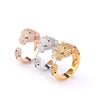 Fashionable Leopard Style Hand Jewelry Set With Glue Microinlaid Made Of Environmental Protection Copper And Electroplated