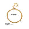 Fashionable Light Luxury High End Stainless Steel Jewelry Set With Snake Bone Chain Necklace And Bracelet Electroplated With Pvd Furnace Real Gold