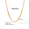 Fashionable Light Luxury High End Stainless Steel Jewelry Set With Snake Bone Chain Necklace And Bracelet Electroplated With Pvd Furnace Real Gold