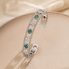 Fashionable Lucky Four Leaf Clover Kaleidoscope Bracelet Copper And Titanium Steel Geometric Style Set With Zircon And Diamonds Electroplated In Vacuum Furnace