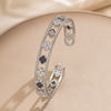 Fashionable Lucky Four Leaf Clover Kaleidoscope Bracelet Copper And Titanium Steel Geometric Style Set With Zircon And Diamonds Electroplated In Vacuum Furnace