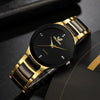 Fashionable Men's High End Versatile Business Steel Band Quartz Watches With Alloy Case And Strap Round Dial