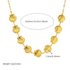 Fashionable Personality Goldplated Stainless Steel Jewelry Set With Chain Bracelet And Necklace