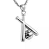 Fashionable Retro Men's Titanium Steel Thor Hammer Pendant Necklace With Baking Paint And Cartoon Characters Pattern
