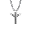 Fashionable Retro Men's Titanium Steel Thor Hammer Pendant Necklace With Baking Paint And Cartoon Characters Pattern