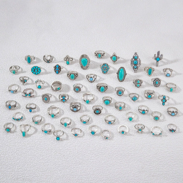 Fashionable Retro Oval Cross Geometric Alloy Ring With Electroplating