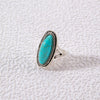 Fashionable Retro Oval Cross Geometric Alloy Ring With Electroplating