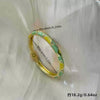 Fashionable Round Diamond Bracelet With Multicolor Drop Stone Setting And Plated Open Cuff Design For Everyday Wear