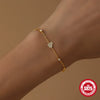 Fashionable S925 Sterling Silver Hollow Love Shaped Geometric Pattern Electroplated Women's Bracelet