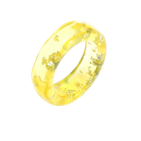 Fashionable Simple Geometric Acrylic Resin Ring Set Elegant Trendy Unisex Stackable Rings Cold Style Jewelry