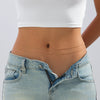 Fashionable Simple Metal Thin Chain Waist Chain Body Chain Double Circle Lobster Clasp