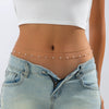 Fashionable Simple Metal Thin Chain Waist Chain Body Chain Double Circle Lobster Clasp