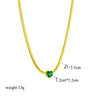 Fashionable Simple Niche Love Pendant Necklace With Titanium Steel Twist Chain And Geometric Pattern Electroplated Stainless Steel