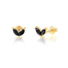 Fashionable Simple S925 Silver Geometric Horse Eye Diamond Embedded Electroplated Women's Mini Ear Studs Earrings