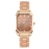 Fashionable Square Alloy Strap Diamondencrusted Women's Quartz Watch